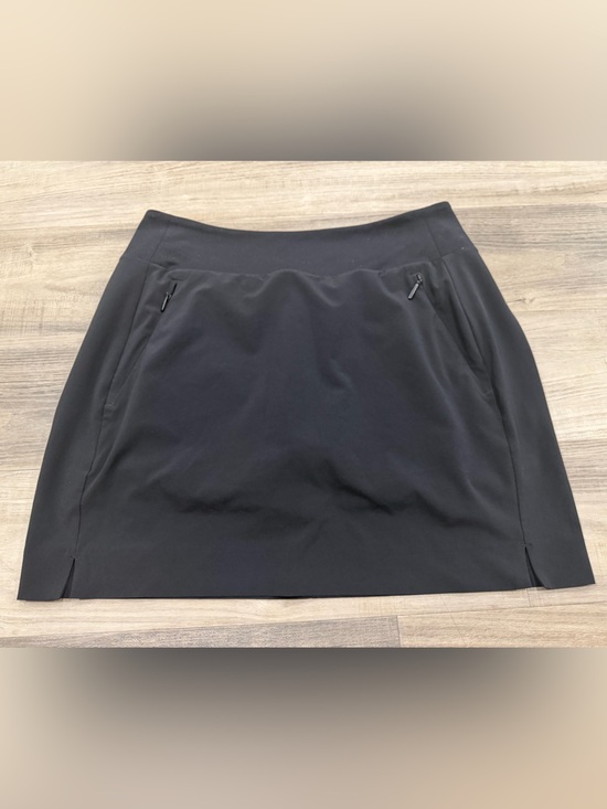 Athleta Dresses & Skirts - Athleta Soho Skort Skirt Black Size 4 Built-In Shorts